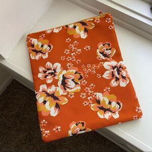 Orange Floral Foldable Purse/Clutch by Rachel Pally, NWOT